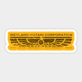Weyland-Yutani Corp Emblem (black) Sticker